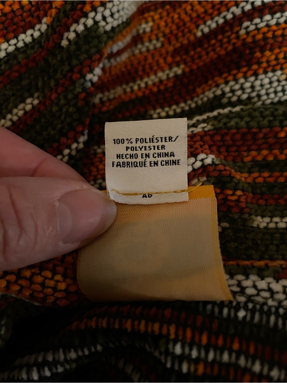 Ruby Rd. Multicolor Striped Turtleneck Sweater - Rust & Olive - Picture 8 of 8